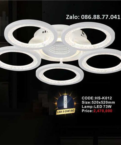 Đèn mâm ốp trần led HS-K012